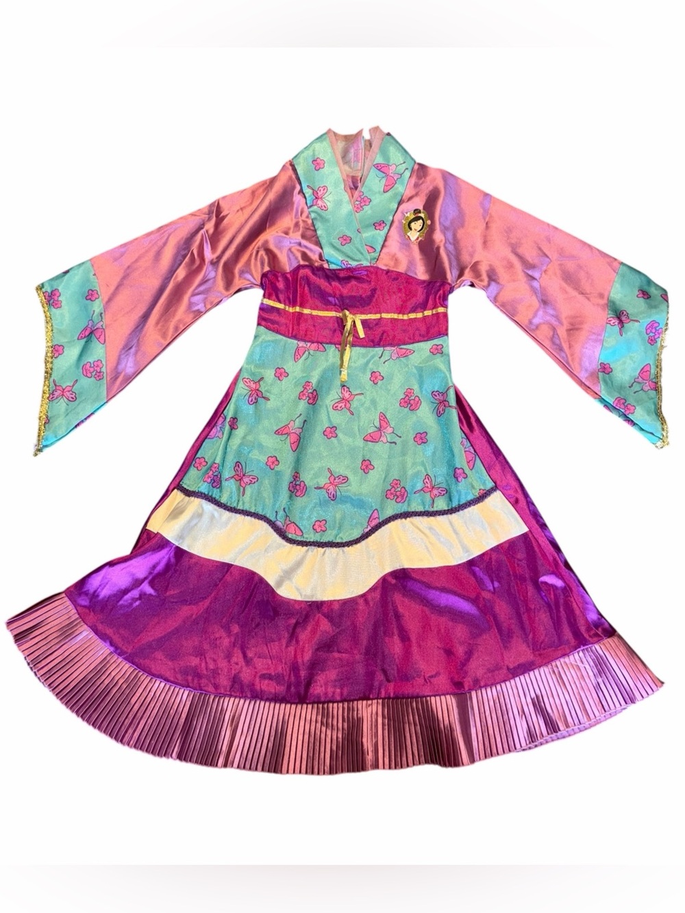 Disney Store vintage Princess Mulan Costume Dress Up, Size 4/5